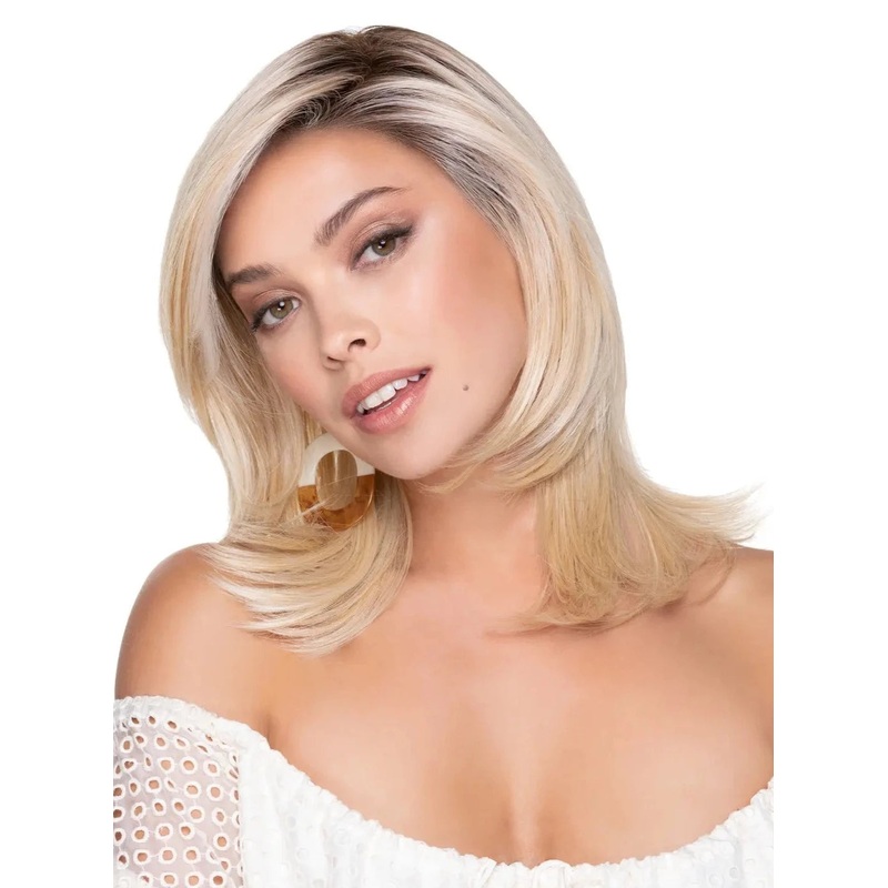 Feathered Bob 23r platinum blonde
