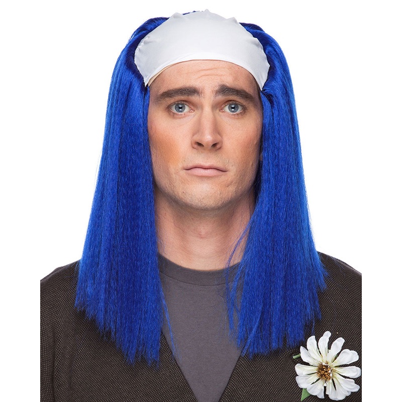 Long Bald Clown | by Sepia Costume Wigs Black