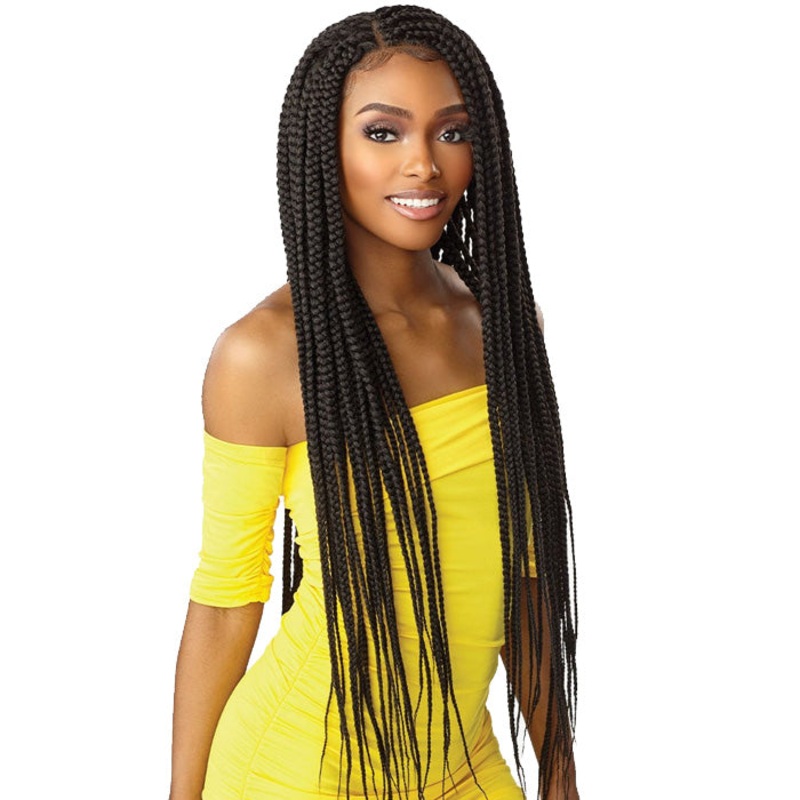 Sensationnel Cloud9 Synthetic 4×4 HD Lace Braided Wig – BOX BRAID X LARGE 36″ 1
