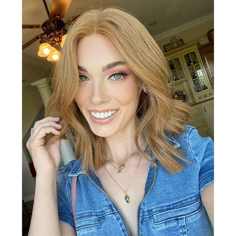 14″ Divine Lace Top Wig Strawberry Blonde