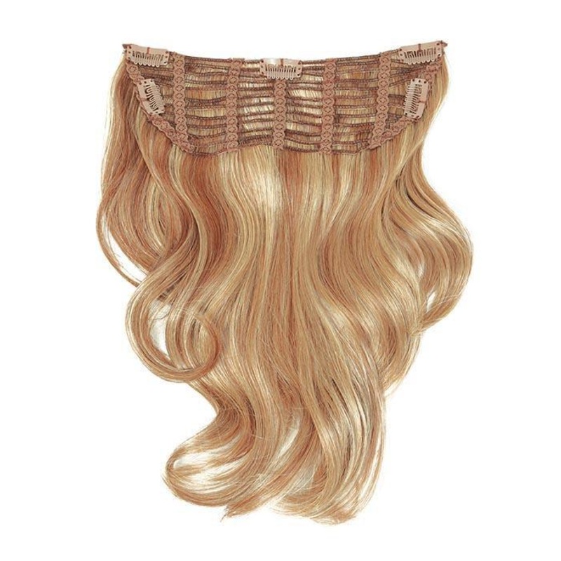 16″ CURL BACK HAIR EXTENSION HD R830 ginger brown