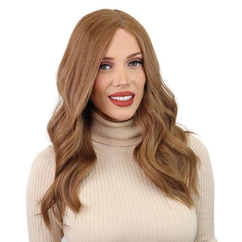 20″ Divine Lace Top Wig Strawberry Blonde Zig Zag Lace Front