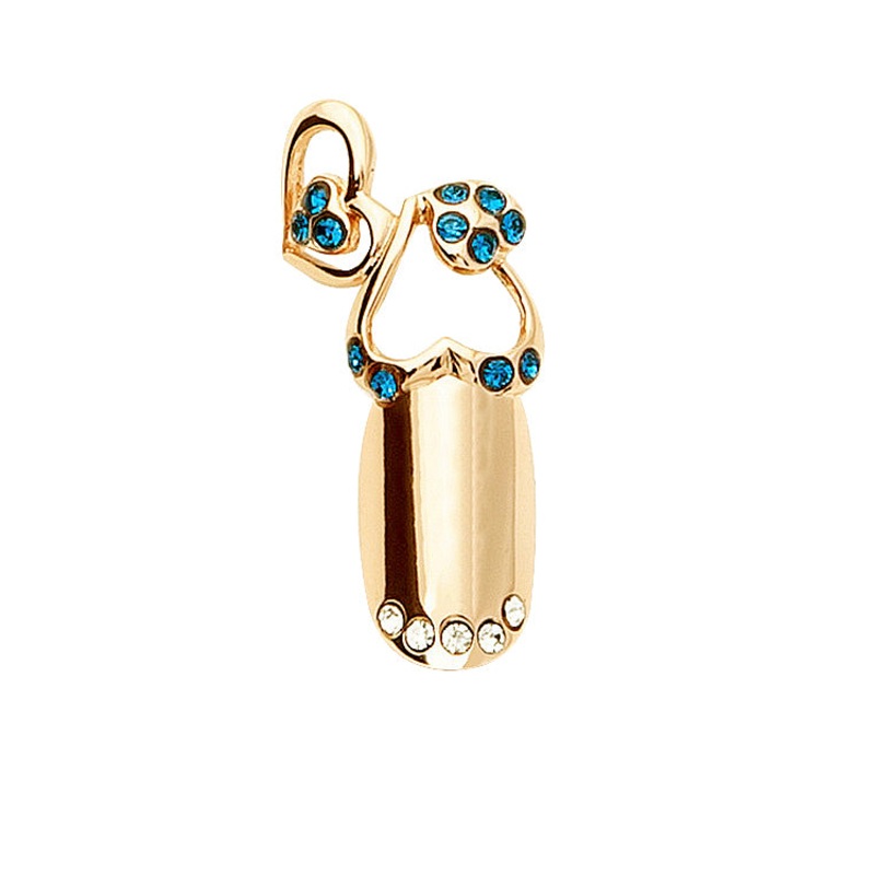 Stephen Nail Jewelry Twin Hearts (Small-Gold)