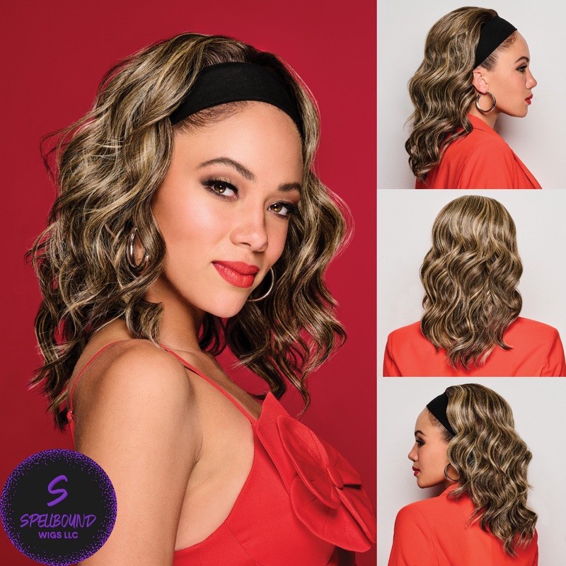 Wavy Waves 18″ Headband – Kim Kimble Hair Collection MC1  Caviar