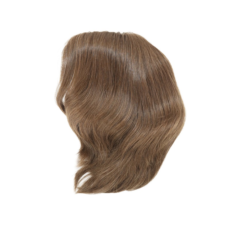 Light Brown European Virgin French Lace 4×4 Jewish Silk Top Kosher Sheitel Wig 12″