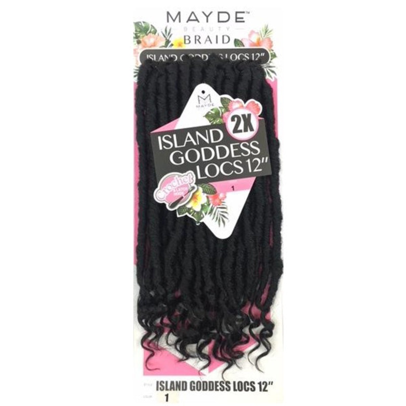 Mayde Beauty Synthetic Crochet Braid – 2X ISLAND GORGEOUS LOCS 12 Inch 1