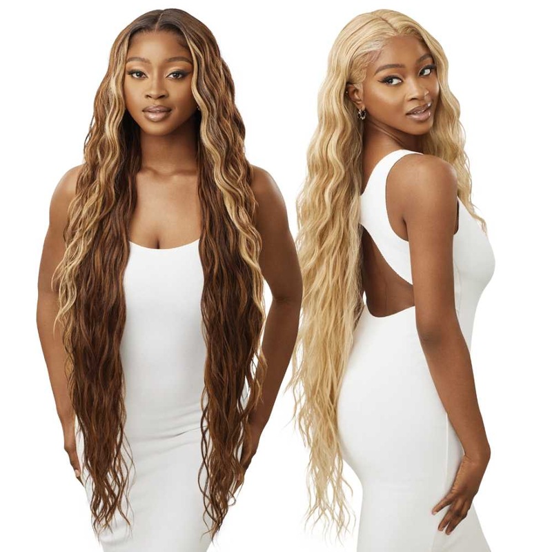 Outre Melted Hairline Synthetic Lace Front Wig – Lorenza 1 JET BLACK
