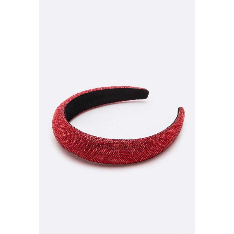 Red Crystal Full Stone Headband Red O/S
