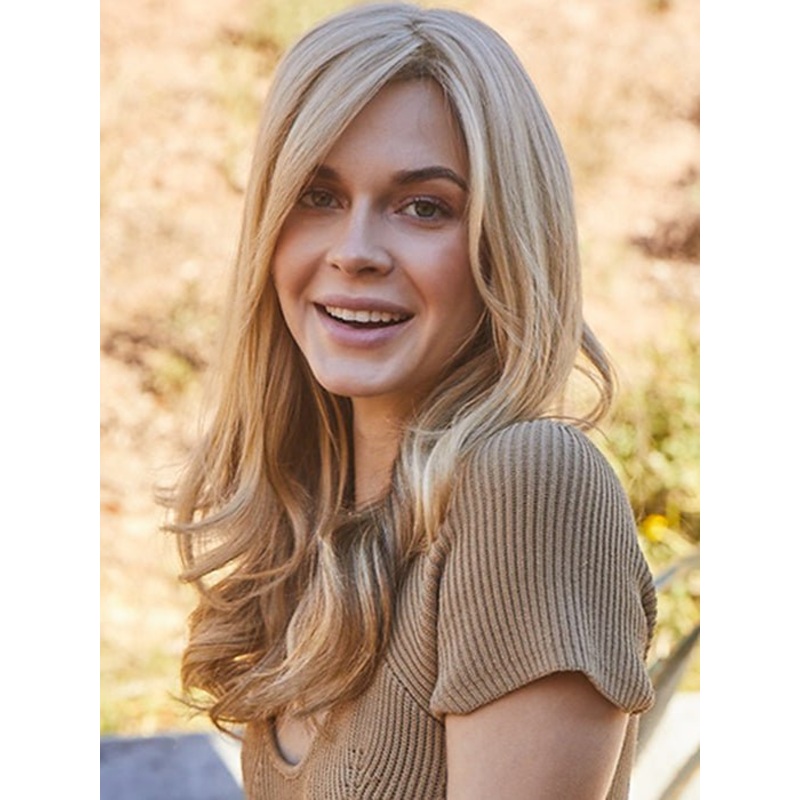 Remy HH Topper 14″ | Human Hair Lace Front Topper (Mono Top) BROWN-SPICE