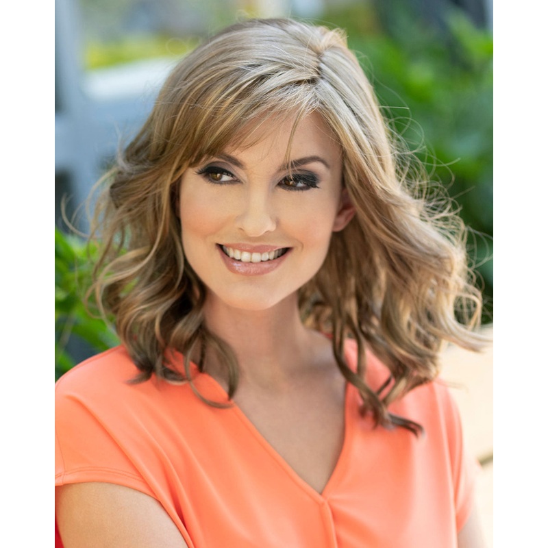 Harmony (Exclusive) | Lace Front & Monofilament Part Synthetic Wig by Envy Amaretto N Cream