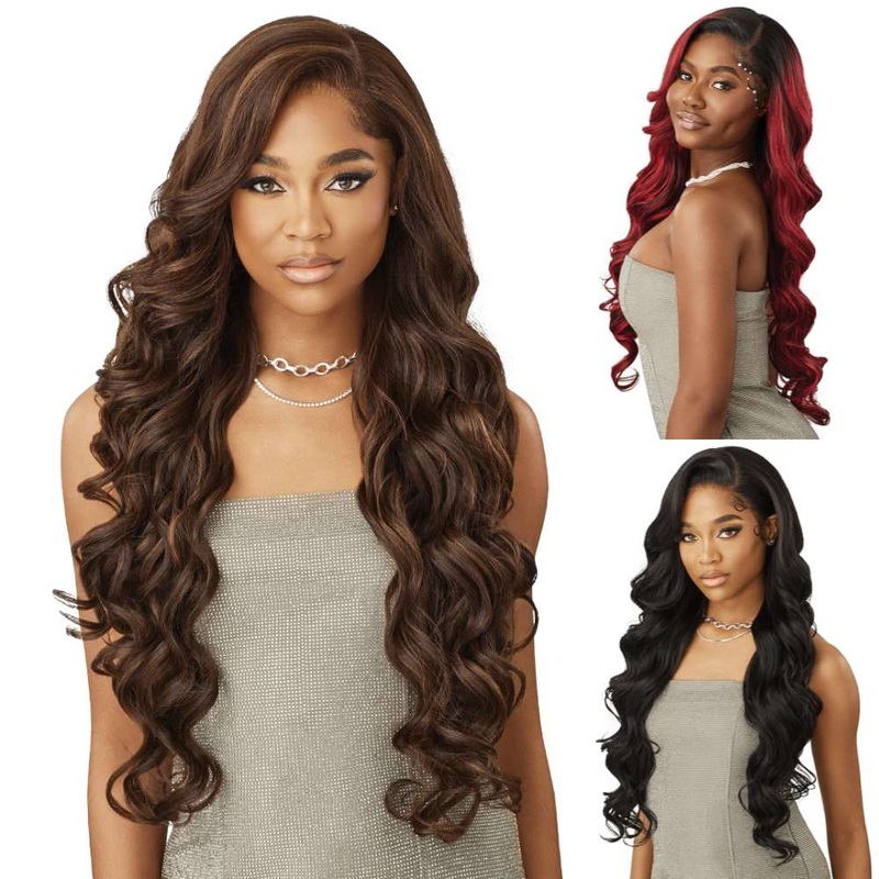Outre Melted Hairline Swirlista HD Lace Front Wig – Swirl 112 1 JET BLACK