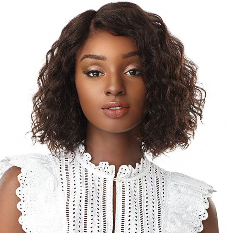 Sensationnel 10A Unprocessed 100% Virgin Human Hair Lace Front Wig – NATURAL WAVE BOB NATURAL