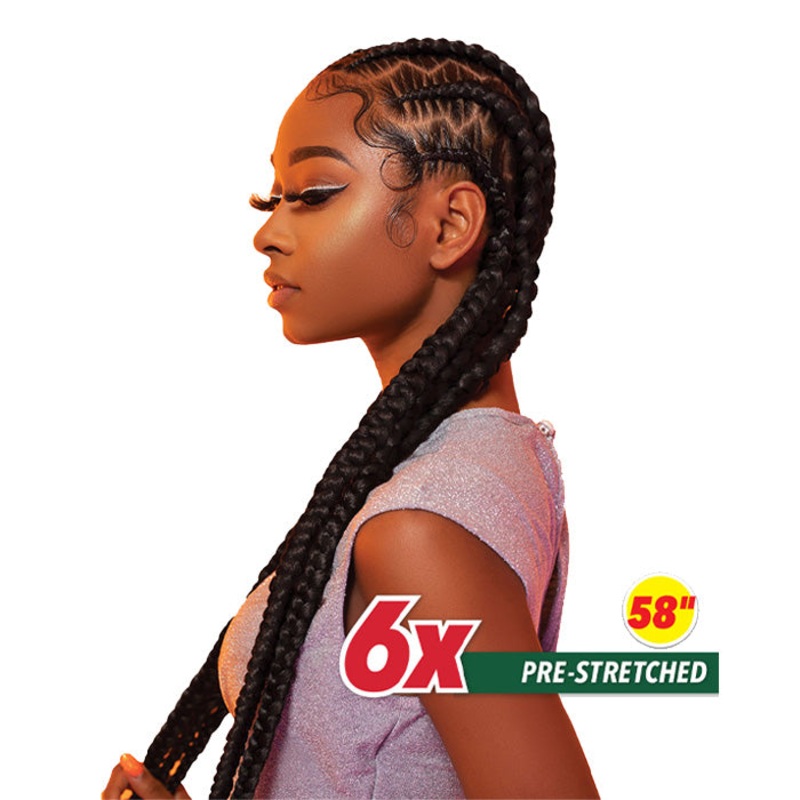 Sensationnel X-Pression African Collection Braid – 6X PRE-STRETCHED BRAID 58″ 1