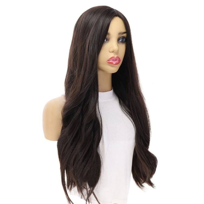 26″ Luxe Silk Top Wig #2 Neutral Dark Brown Zig Zag Lace Front