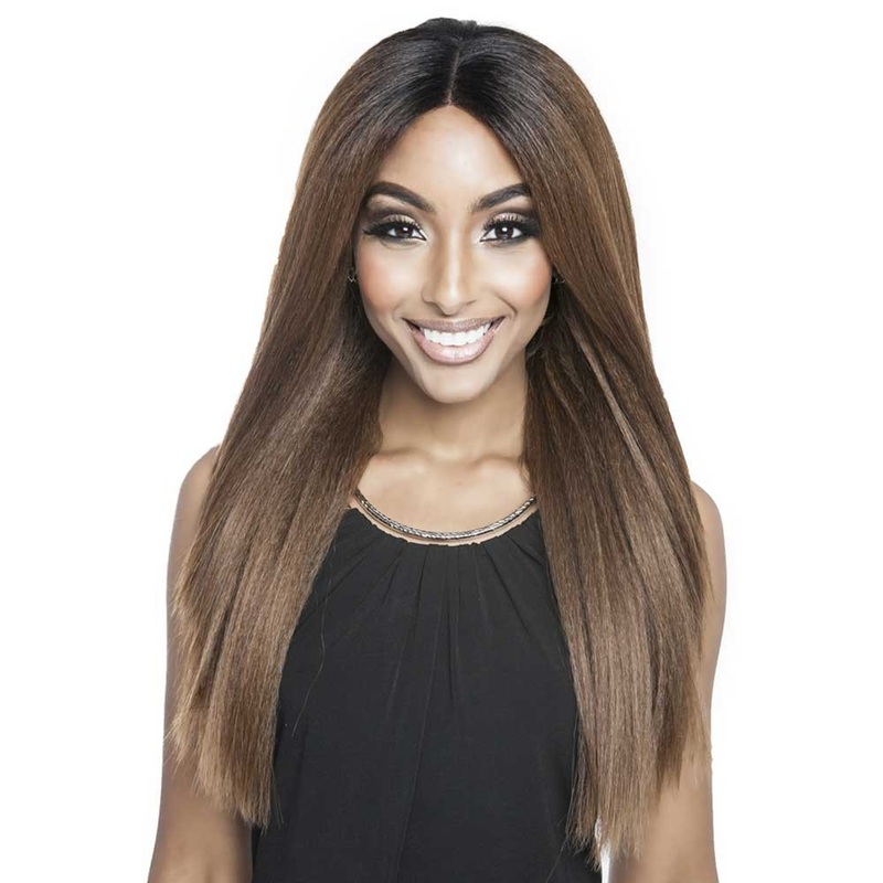 Brown Sugar Frontal Lace Human Hair Blend Lace Front Wig BSF05 613