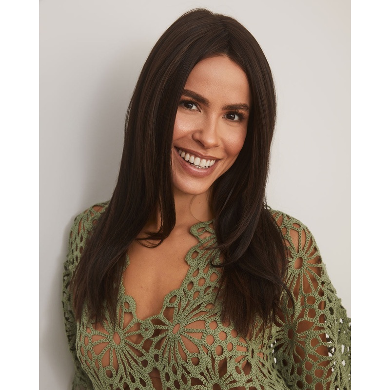 Deluxe Hairline TP | Lace Front & Monofilament Synthetic Hair Topper by Orchid Moonlit Silk