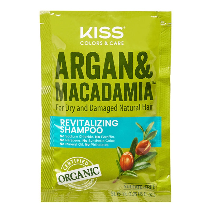 Kiss Colors & Care Argan and Macadamia Shampoo 1.75 fl oz 1.75 fl oz