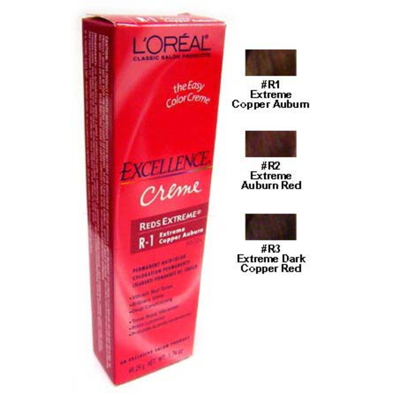 Loreal Excellence Creme Permanent Haircolor-Reds Extreme 1.74 oz R-1 Copper Auburn