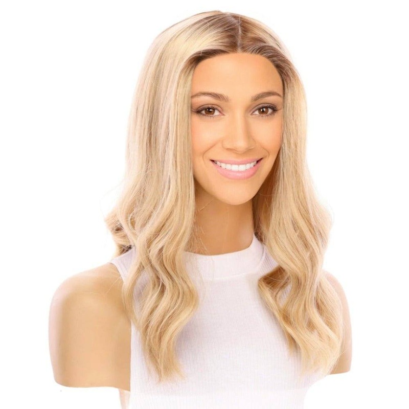19″ Nicole Silk Top Wig Golden Blonde Zig Zag Lace Front