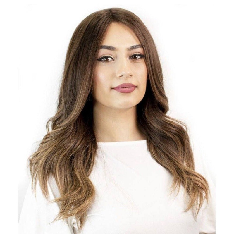 22″ Reese Silk Top Wig Medium Brown Babylight Zig Zag Lace Front