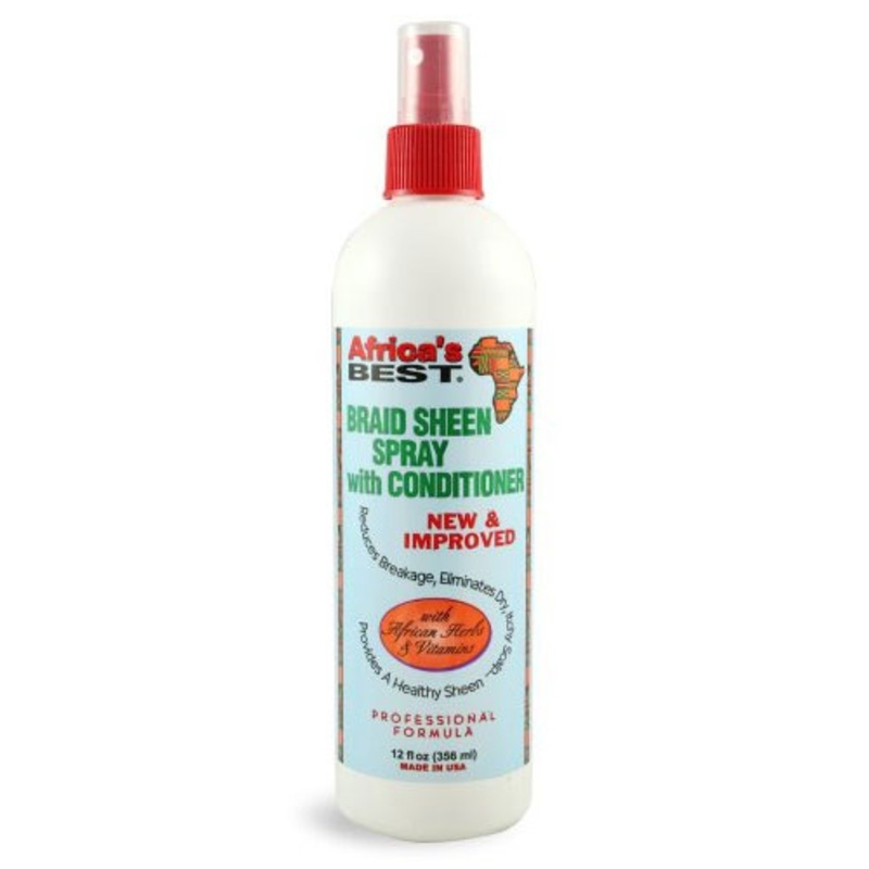 Africa’s Best BRAID SHEEN SPRAY with Conditioner 12 oz 12 oz