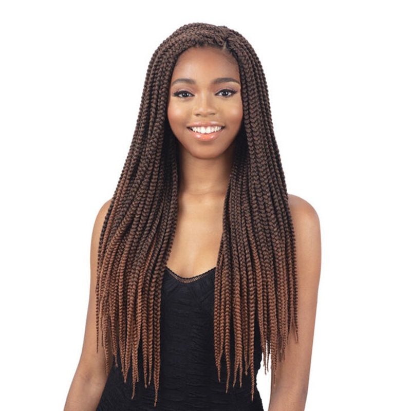 Freetress Pre-Looped Crochet Braid – 3X INDIVIDUAL BOX BRAID 22″ 1