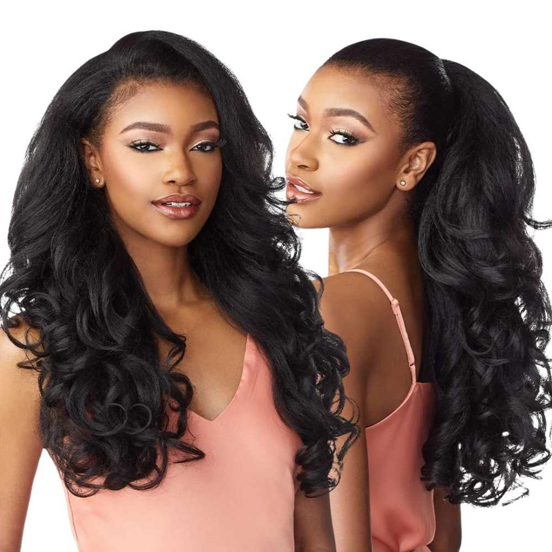 Sensationnel Instant Weave Half Wig + Updo – IWD 003 1 JET BLACK
