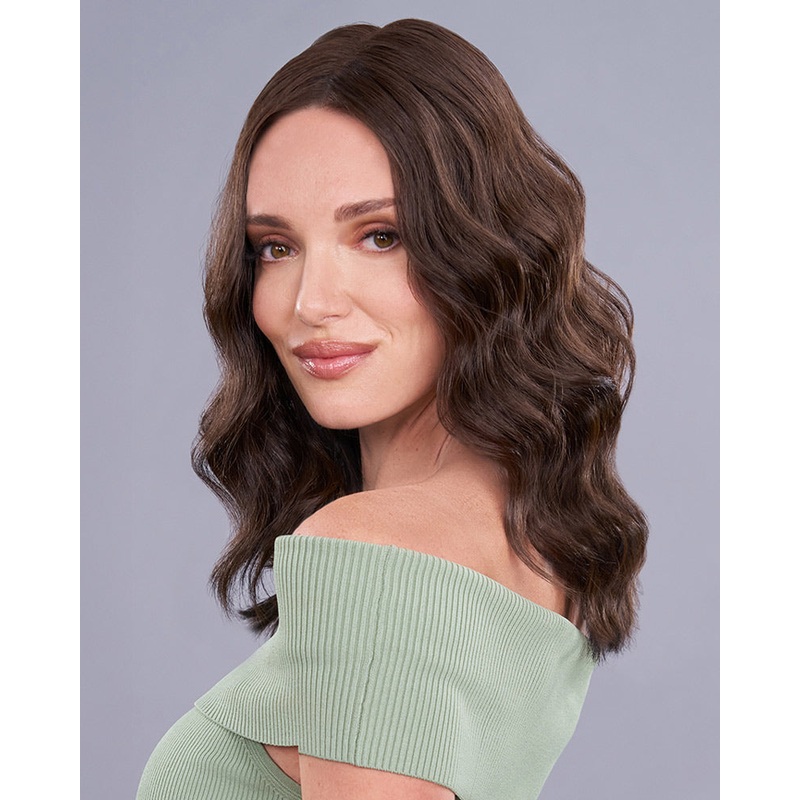 Top Trend Lace HD Wavy 14 inch (Exclusive) | Lace Front & Monofilament Synthetic Hair Topper by Jon Renau 12FS8