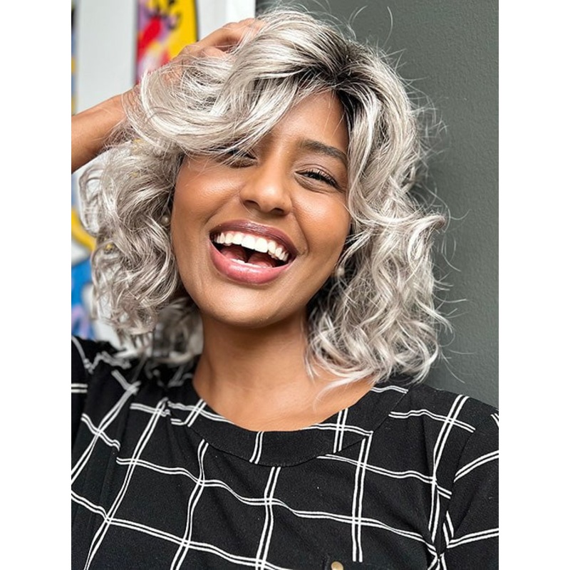 Girl Mono | Synthetic Lace Front Wig (Mono Part) AUBURN-ROOTED