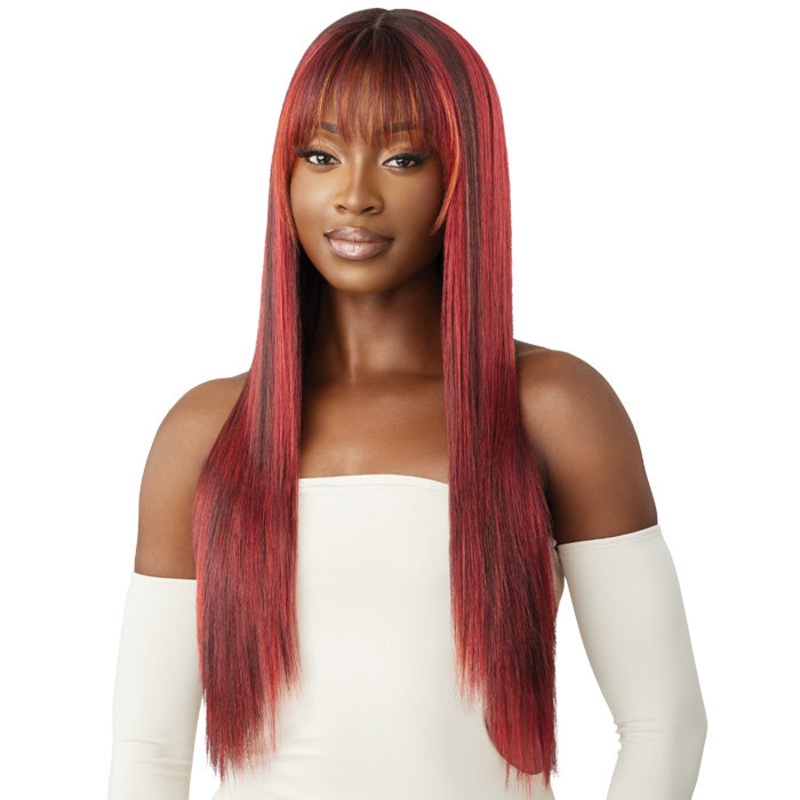 Outre Melted Hairline Glueless HD Lace Front Wig – LAILA – Pre-Styled Bangs 1
