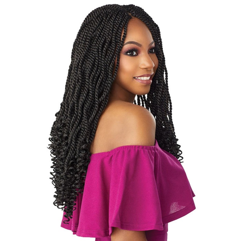 Sensationnel Lulutress Pre-Looped Crochet Braid – 3X KINKY TWIST 12″ – 18″ 12 1