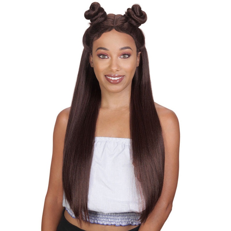 Zury Sis Remy 360 Lace Cross Part Lace Front Wig STRAIGHT SOMRTBURGUNDY