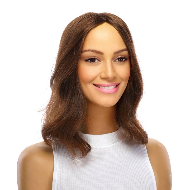 14″ Emerald Silk Top Topper #10 Neutral Light Brown 5 x 6″