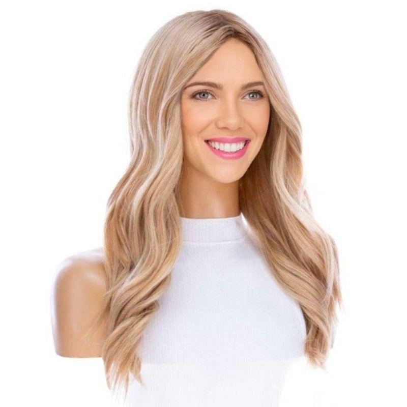 22″ Reese Silk Top Wig Golden Blonde Zig Zag Lace Front