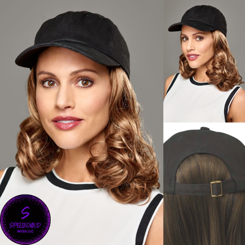 Curly Hat Black – Hair Accents, Toppers, and Hairpieces Collection by Henry Margu 1BH – Off black with medium dark brown highlights
