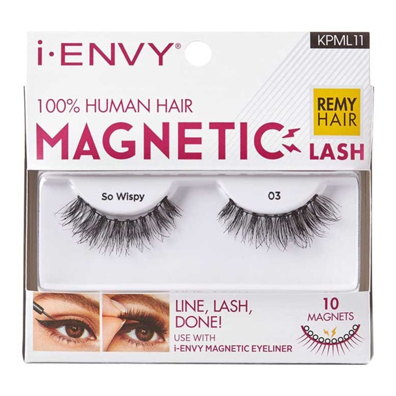 i-ENVY by Kiss 100% Human Hair Magnetic Lashes – So Wispy 03