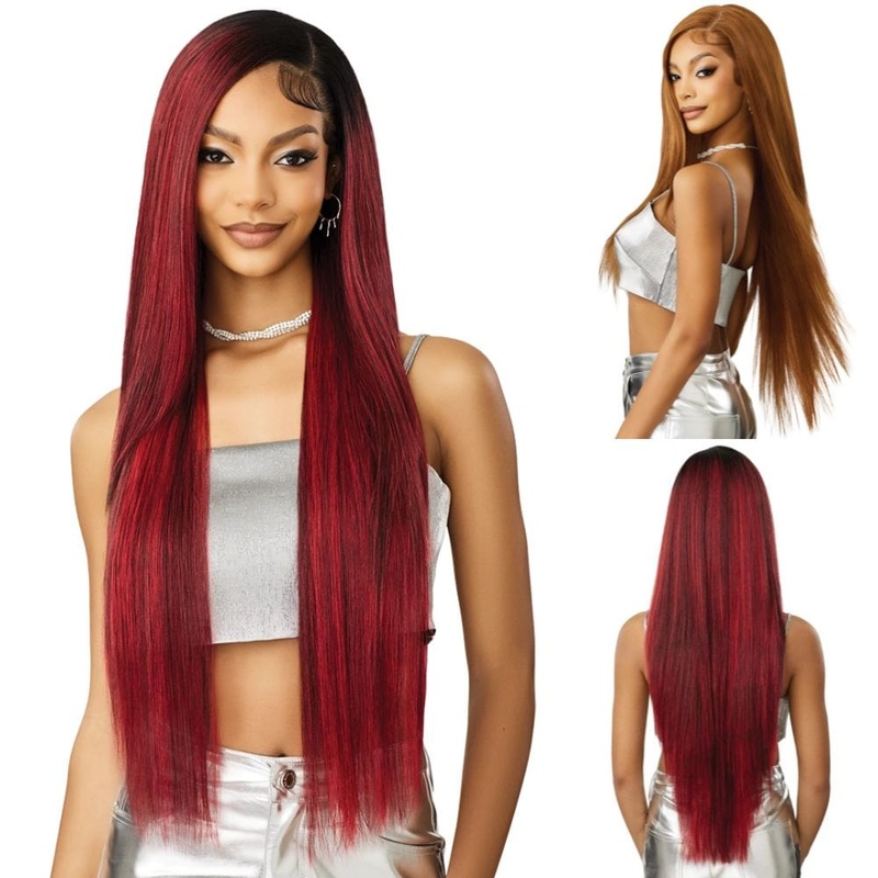 Outre Melted Hairline Swirlista HD Lace Front Wig – Swirl 109 1 JET BLACK