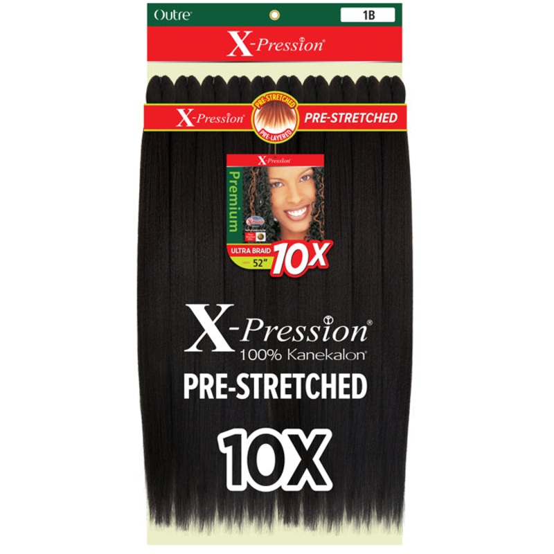 Outre X-Pression Premium Braid – PRE-STRETCHED BRAID 52″ 10X 1