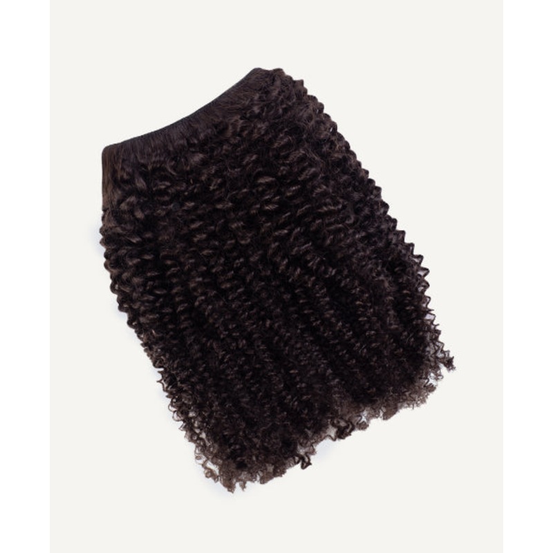 clip-in hair extensions 4A #1b Natural Black Classic Regular base 14″