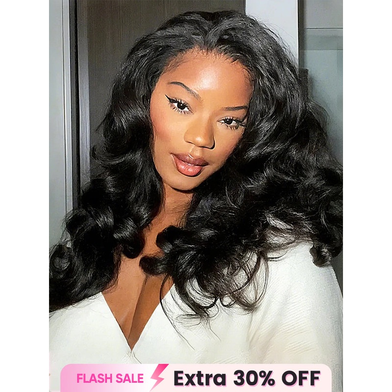 CurlyMe Pre-bleached Kinky Straight Hair Wear Go Glueless Wig 7×5 Pre-cut HD Lace Pre-plucked Bleached 180% 12(bob)