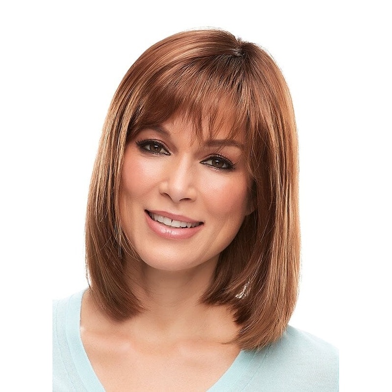 Emilia Lace Front Wig by Jon Renau 1BRH30 Dark Chocolate Cherry Ganache