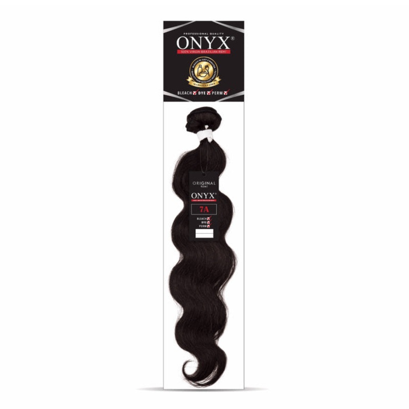 Onyx 7A 100% Brazilian Virgin Remi Human Hair Weave Bundle – BODY WAVE 12″-26″ 10 NATURAL