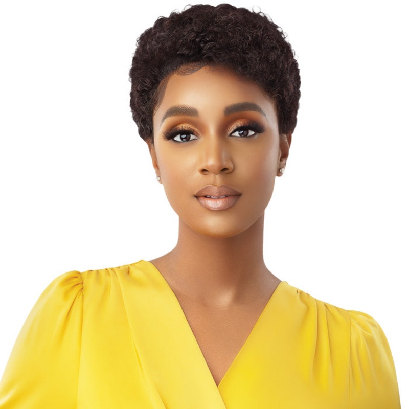 Outre My Tresses Gold Lable HD Lace Front Wig HH-INEJ -100% Unprocessed Human Hair NBLK