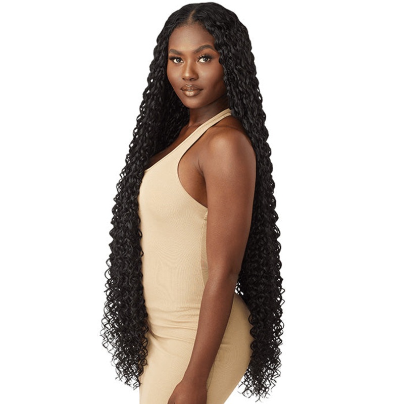 Outre Purple Pack Brazilian Bundle 100% Human Hair Blend Weave – DOMINICAN CURL 18/24/30/36 inch 18 27