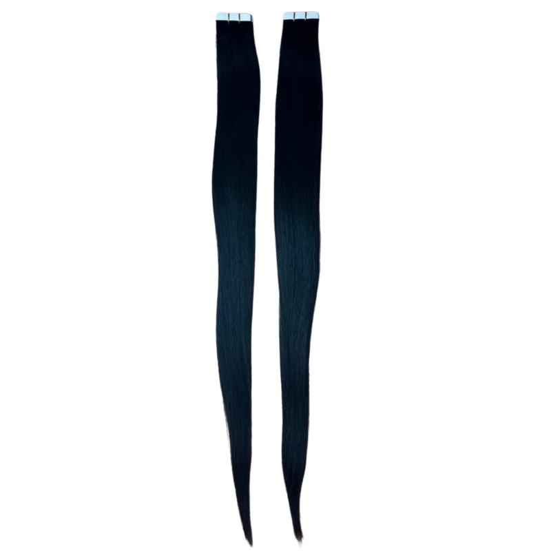 1B/Natural Black Straight Tape-In Extensions 14″