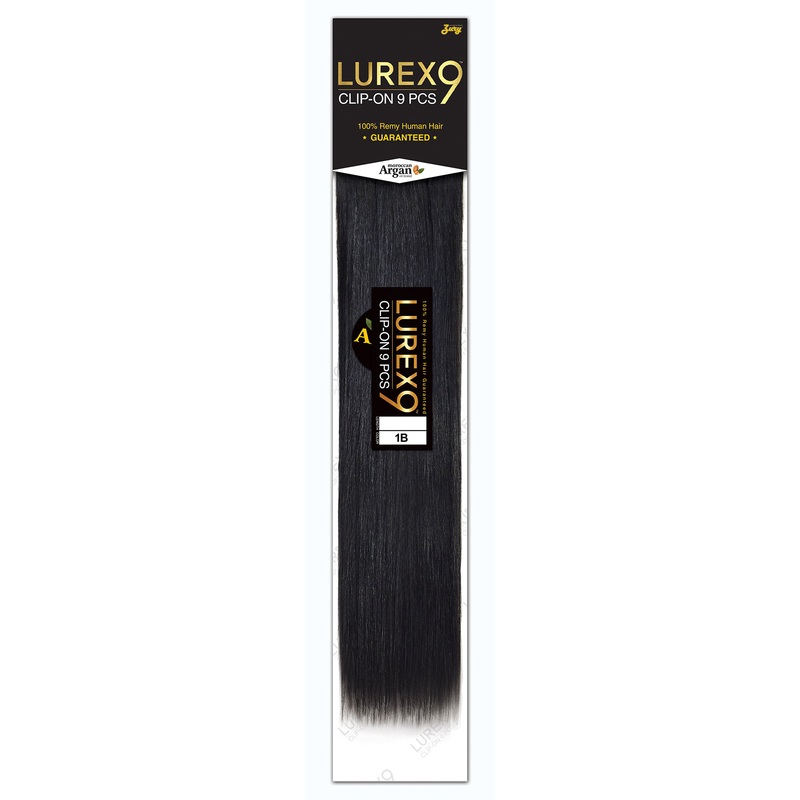 Zury Sis 100% Remy Human Hair Weave LUREX CLIP ON 9 PCS 10-14 Inch 10 1