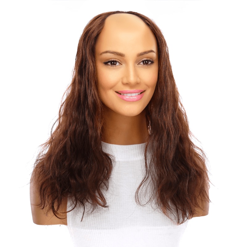 18″ U-Shape Topper Auburn Wavy