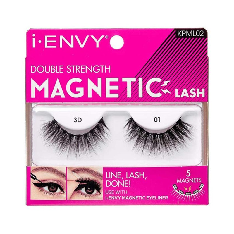 Kiss i-Envy Double Strength Magnetic Lash – 3D 01 KPML02 3D01
