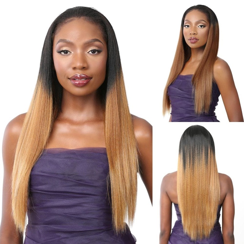 Nutique BFF Collection Synthetic Half Wig – HH BFF HW Stevie 1 JET BLACK