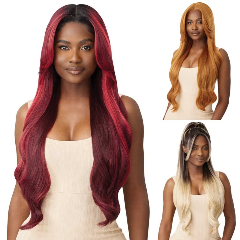 Outre Melted Hairline Synthetic Lace Front Wig – Madina 1 JET BLACK